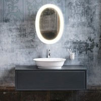 Зеркало Laufen The New Classic 50 белое, с подсветкой