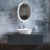 Зеркало Laufen The New Classic 50 белое, с подсветкой