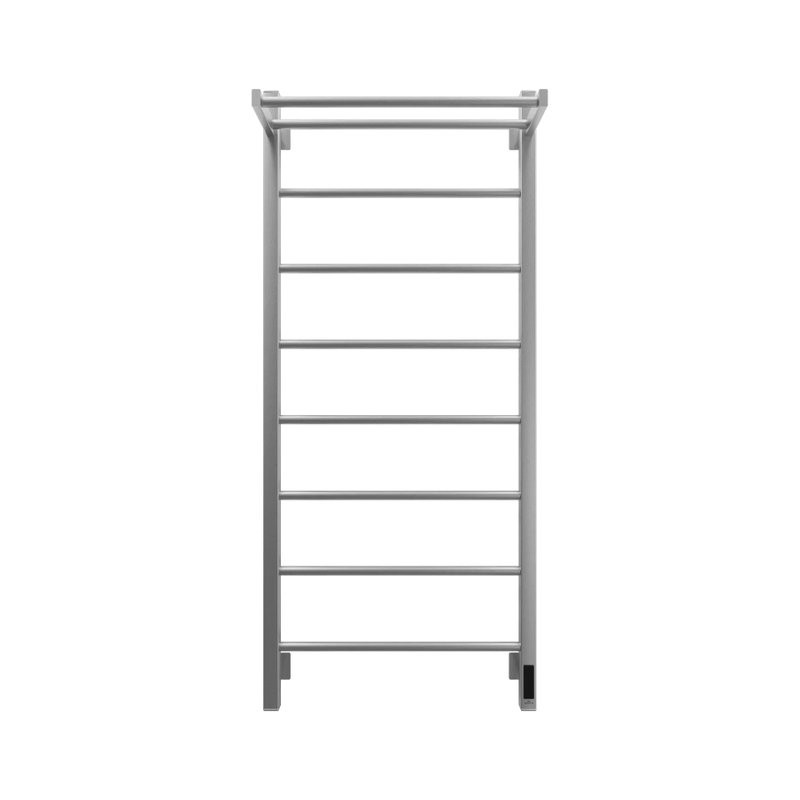 Полотенцесушитель электрический Grota App 530х1200 NM EL 120x55 см, подключение справа, слева, скрытое подключение справа, матовый хром, лесенка, с полкой