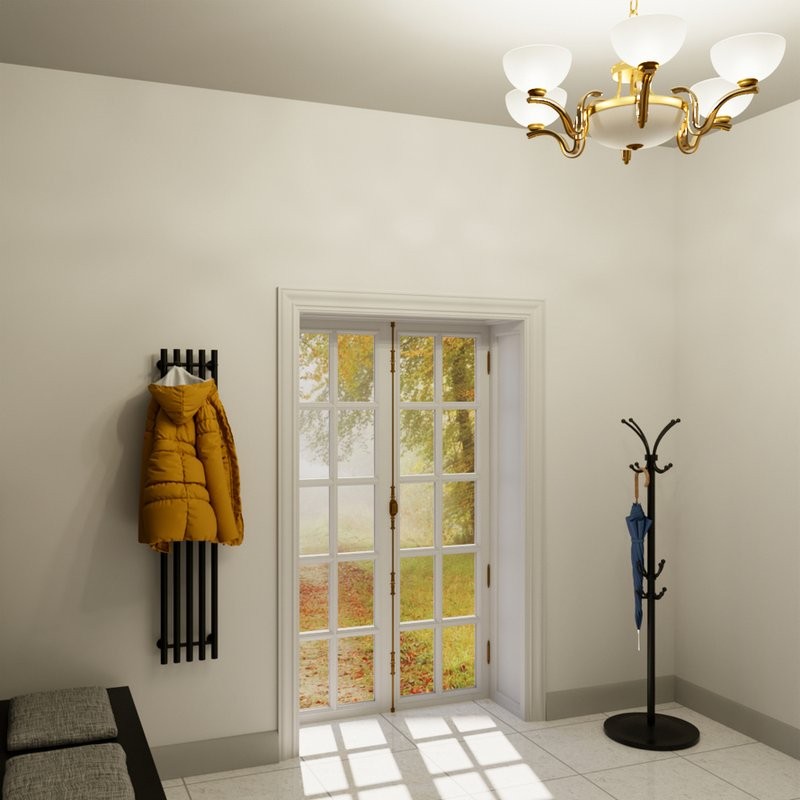 Полотенцесушитель электрический Маргроид Inaro 150х24 R, с крючками, черный матовый