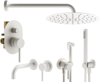 Комплект для ванной Plumberia Selection Ixo KITZXO15BO210 С ВНУТРЕННЕЙ ЧАСТЬЮ, белый матовый