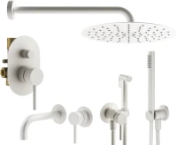 Комплект для ванной Plumberia Selection Ixo KITZXO15BO210 С ВНУТРЕННЕЙ ЧАСТЬЮ, белый матовый