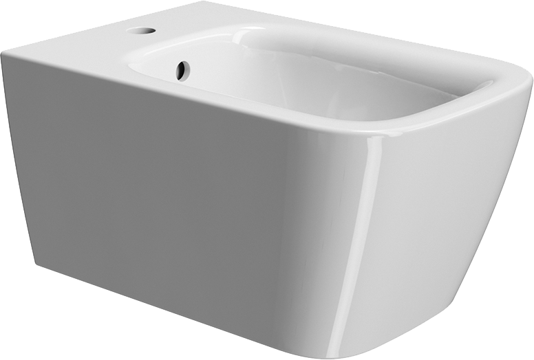 Биде подвесное GSI Nubes 9665FR5111 глянцевое белое