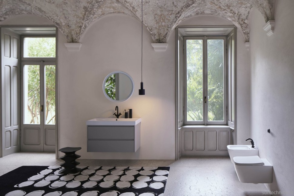 Биде подвесное GSI Nubes 9665FR5111 глянцевое белое