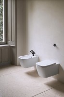 Биде подвесное GSI Nubes 9665FR5111 глянцевое белое