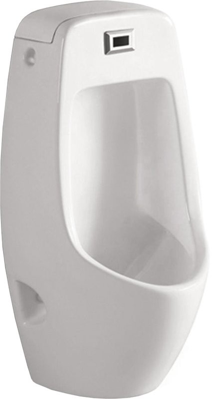 Писсуар подвесной SantiLine SL-6002 сенсорный, белый, безободковый, со смывным механизмом