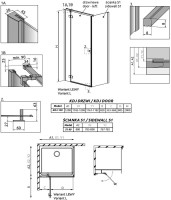 Душевой уголок Radaway Essenza New KDJ 120х80 L