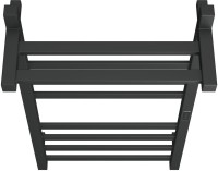 Полотенцесушитель электрический Bauedge Hotel Shelf R с полкой, 50х100, матовый черный RAL9005