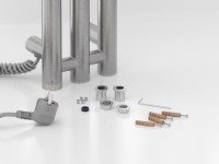 Полотенцесушитель электрический Сунержа Терция 4.0 071-0884-1506 150x15 см, подключение слева, скрытое подключение слева, сатин, I-образный