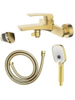 Смеситель для ванны с душем AZARIO Conda AZ-K3011MG золото матовое Смеситель для ванны с душем AZARIO Conda AZ-K3011MG золото матовое