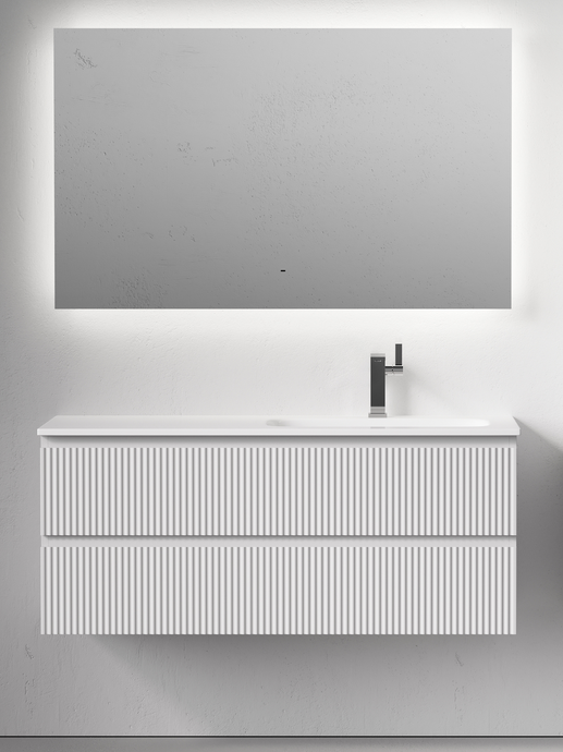 Тумба с раковиной Sancos Snob R 120 R подвесная, bianco