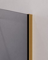 Душевой уголок Cezares Slider AH 1 100-70/80 GRIGIO BORO профиль брашированное золото, стекло серое