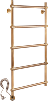 Полотенцесушитель электрический Secado Флоренция 2 105x55 см, подключение слева, бронза, лесенка, латунь