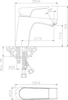 Смеситель для раковины Olive'S Porto 11100PR