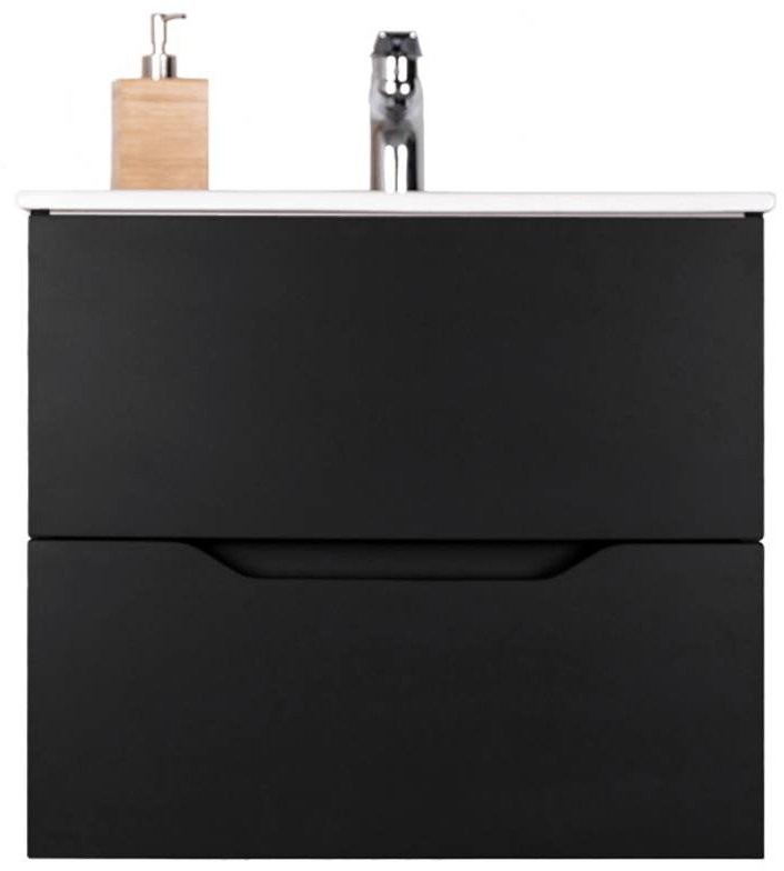 Тумба под раковину Orange Line 60, черная матовая