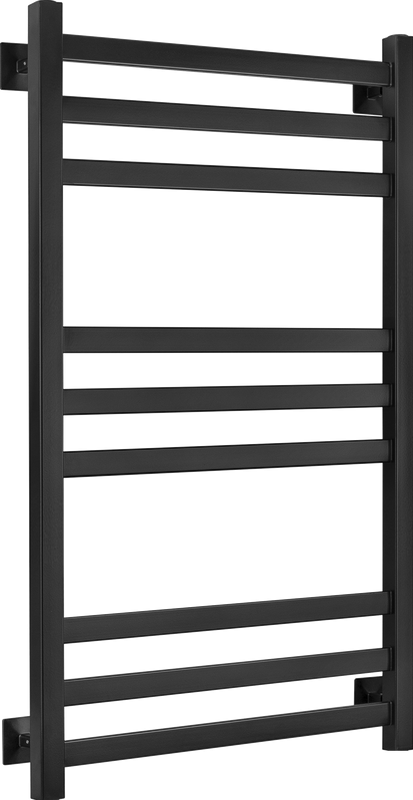 Полотенцесушитель электрический Secado Корсико 3 105x55 см, подключение слева, матовый черный, лесенка