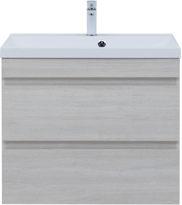 Тумба с раковиной Aquanet Нота new 75 подвесная, дуб холден