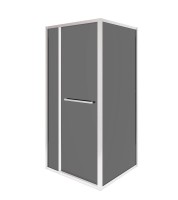 Душевой уголок RGW Leipzig LE-45 120х100 см, профиль хром, стекло серое