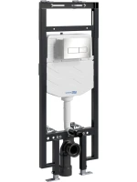 Система инсталляции для унитазов Wasserkraft Dinkel 58TLT.010.ME.BN03 с кнопкой смыва никель