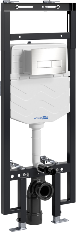 Система инсталляции для унитазов Wasserkraft Dinkel 58TLT.010.ME.BN03 с кнопкой смыва никель