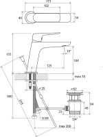 Смеситель для раковины Ravak Classic CL 011.00