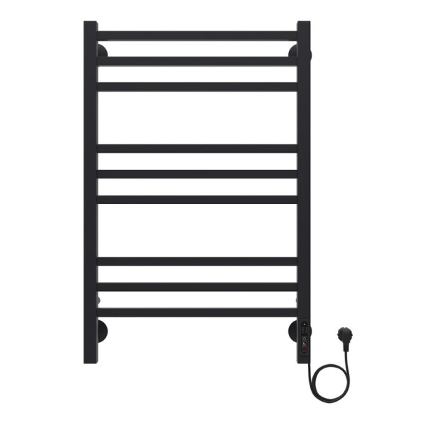 Полотенцесушитель Azario ANCONA 500/800 электрический ЧЕРНЫЙ R 9 кв. пер.