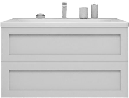 Тумба под раковину Art&Max Platino 100 подвесная, белый глянец, под раковину AM7117-100