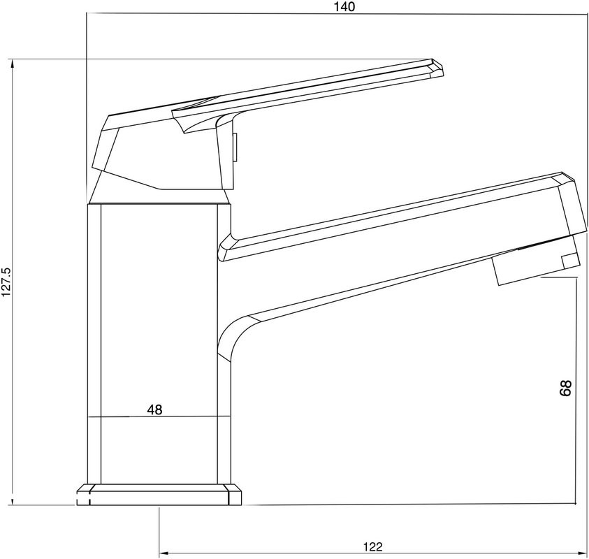 Смеситель для раковины Orange One Life P02-021b