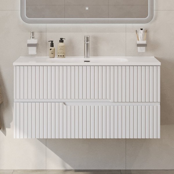 Тумба с раковиной Cezares Duet 100 bianco opaco, раковина Cezares CZR-8095-100