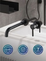 Смеситель для раковины РМС Sus129 SUS129BL-3 С ВНУТРЕННЕЙ ЧАСТЬЮ, черный