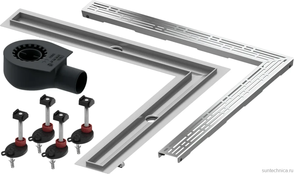 Душевой трап (лоток) TECE Drainline TECEdrainline 6 112 00 угловой 120х120 см комплект