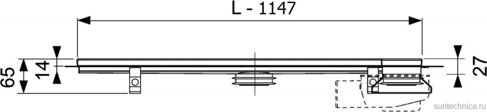 Душевой трап (лоток) TECE Drainline TECEdrainline 6 112 00 угловой 120х120 см комплект