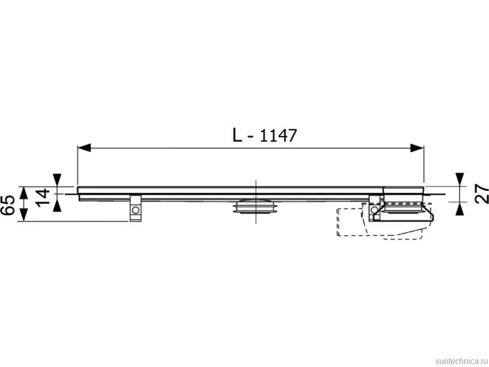 Душевой трап (лоток) TECE Drainline TECEdrainline 6 112 00 угловой 120х120 см комплект