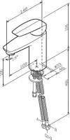 Смеситель для раковины AM.PM Tender F45A02100 Смеситель для раковины AM.PM Tender F45A02100
