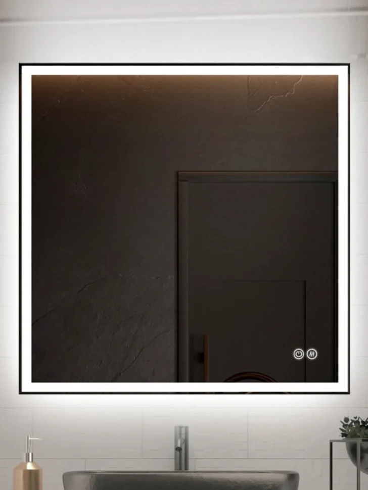 Зеркало Vincea VLM-3VN7007-2 70x70, с подсветкой и антизапотевателем