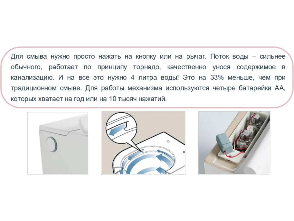 Унитаз приставной напольный SantiLine SL-5030 с импульсной системой смыва