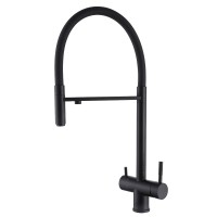 Смеситель для кухни Abber Wasser Kreis AF81141B с гибким изливом, черный