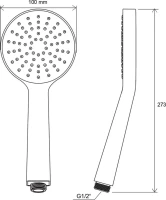 Душевая лейка Ravak Flat S 960.00 Душевая лейка Ravak Flat S 960.00
