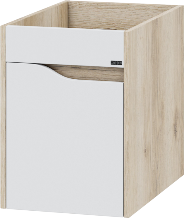 Тумба под раковину СаНта Сатурн 38 под стиральную машину, подвесная, дуб австрийский