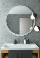 Зеркало круглое Art&Max Napoli 100 белое