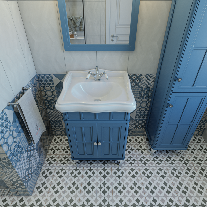 Мебель для ванной комнаты Caprigo Borgo 60 бриллиантово-синяя