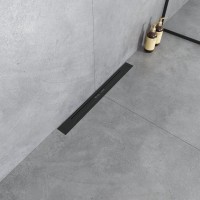Душевой трап (лоток) Boheme Premium Trendy 60 см, черный