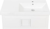 Мебель для ванной комнаты La Fenice Cubo 90 R белая, ручка белая