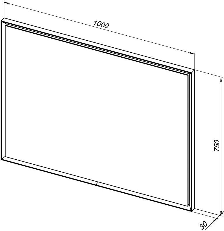 Зеркало Allen Brau Activity 100 с подсветкой, матовое белое