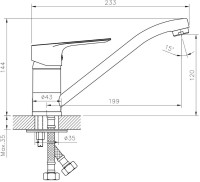 Смеситель для кухни Rossinka RS27 RS27-21