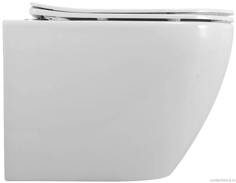 Унитаз подвесной Art&Max Parma AM2381CHRV/SC безободковый, с микролифтом, с вихревым смывом