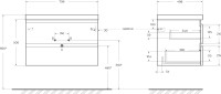Тумба под раковину Cezares Molveno 80 legno grigio