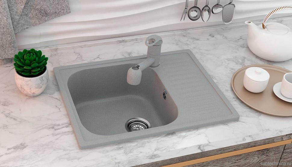 Мойка кухонная Ulgran U-202 -310 серая