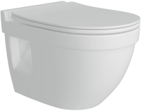 Унитаз подвесной Teymi Vitra Pro T40806 с микрофлитом, безободковый, белый
