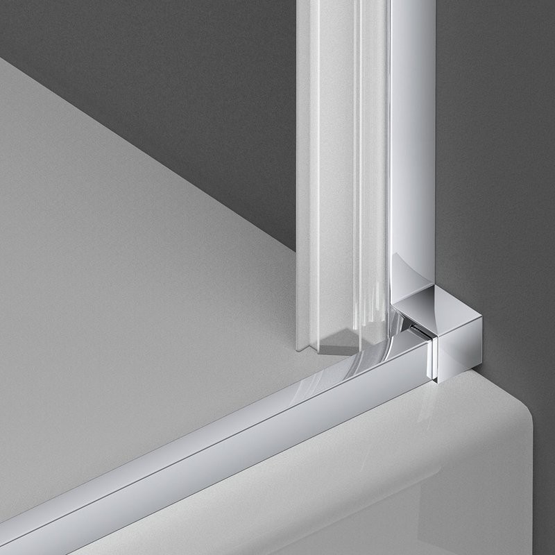 Душевая дверь в нишу Vincea Alpha VDP-3AL850MT 85 см, стекло текстурное, хром